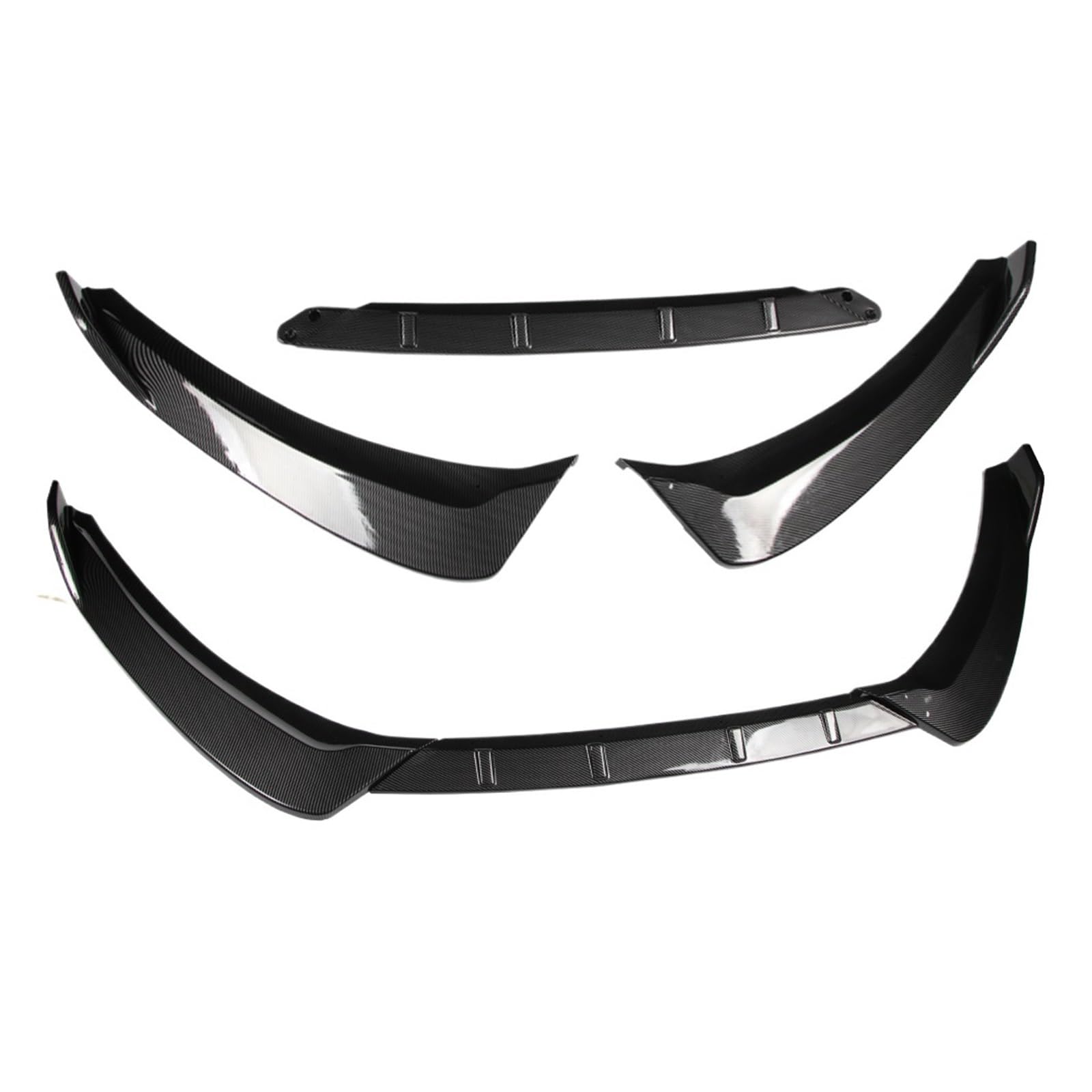 DDGHAE Auto Vorderen Stoßfänger Kompatibel for Fusion/Mondeo 2017 2018 2019 2020 2021 2022 Splitter Lip Diffusor Body Kit Spoiler Schutz(Carbon Fiber Look) von DDGHAE