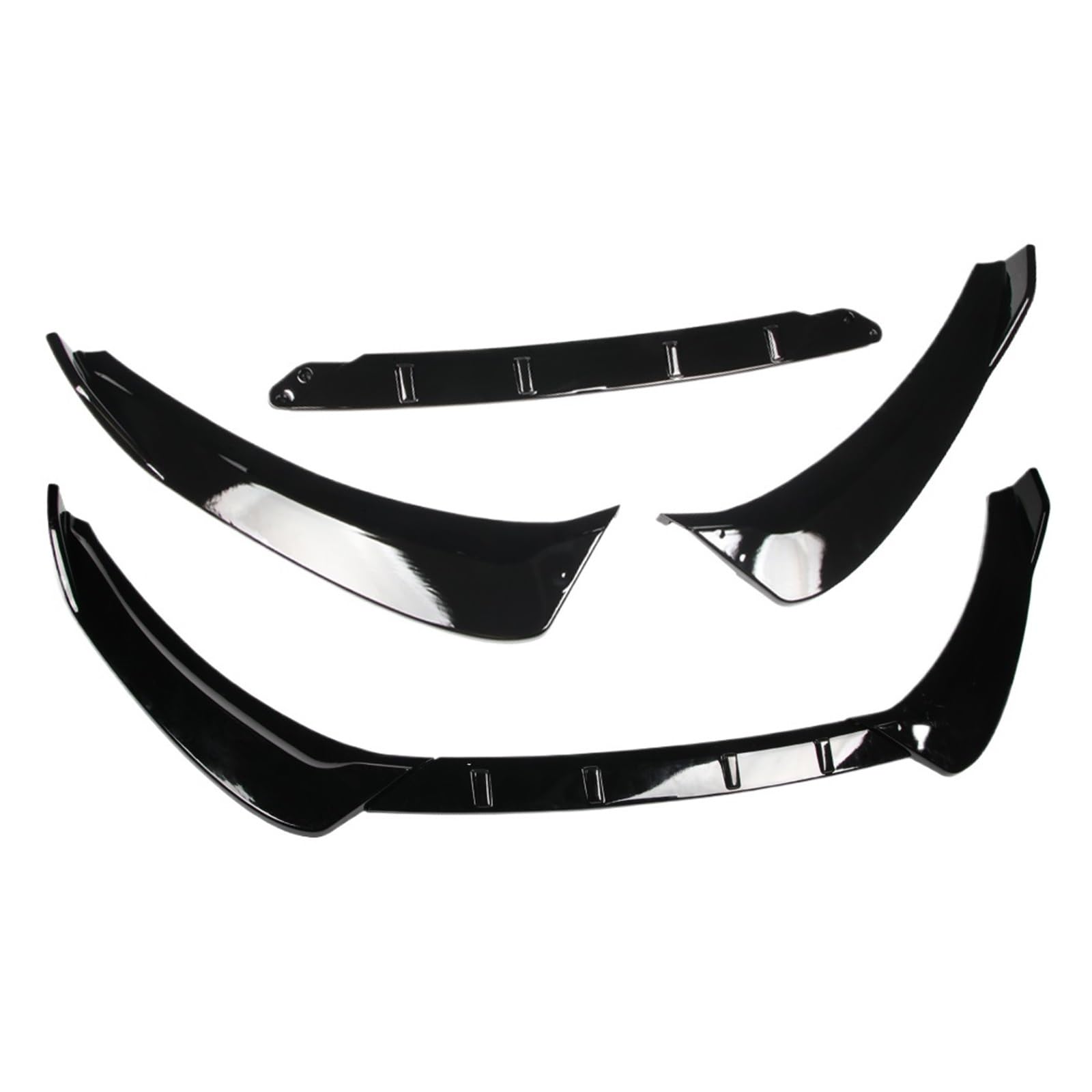 DDGHAE Auto Vorderen Stoßfänger Kompatibel for Fusion/Mondeo 2017 2018 2019 2020 2021 2022 Splitter Lip Diffusor Body Kit Spoiler Schutz(Gloss Black) von DDGHAE