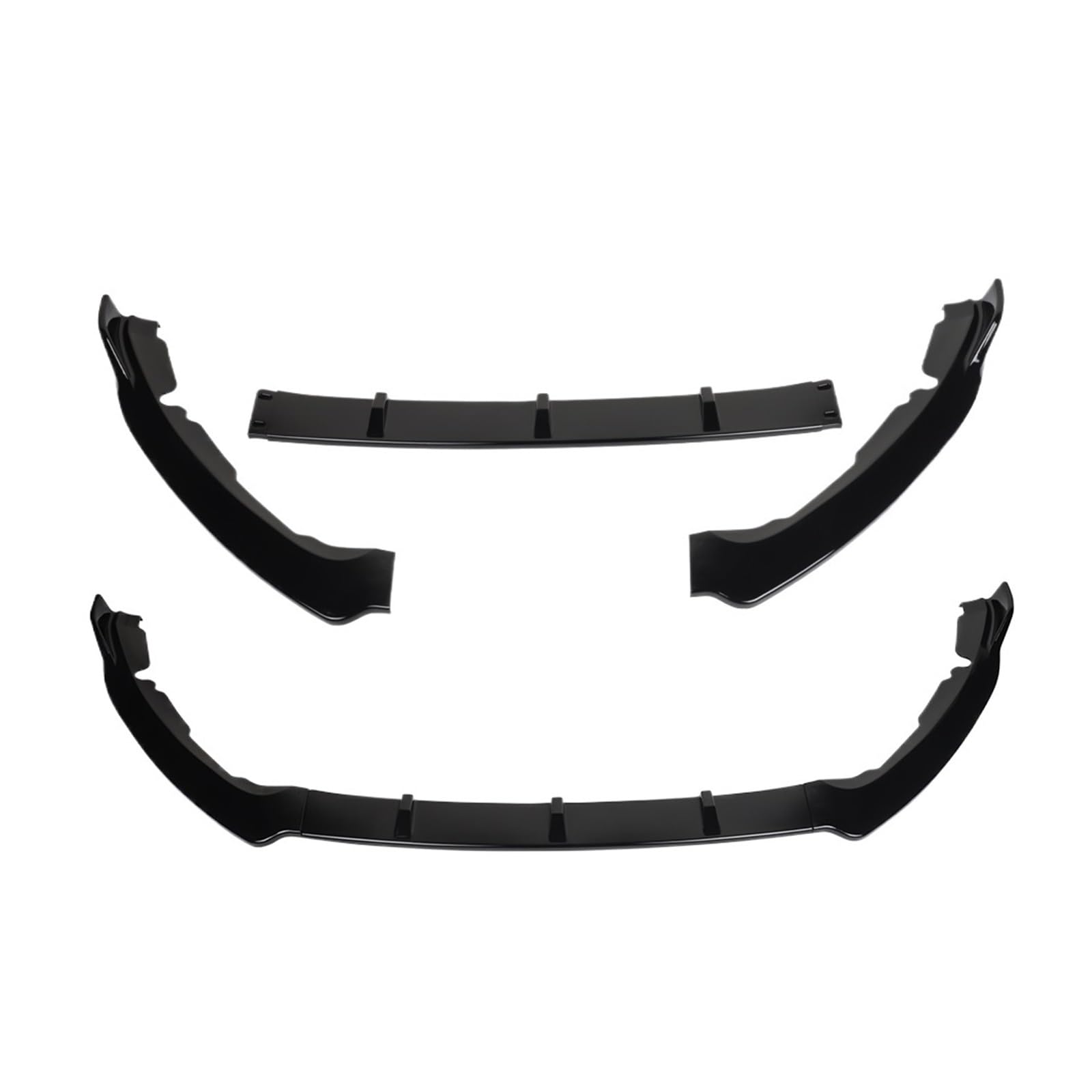DDGHAE Auto Vorderen Stoßfänger Kompatibel for Fusion/Mondeo 2017 2018 2019 2020 2021 2022 Splitter Lip Diffusor Body Kit Spoiler Schutz(Gloss Black-01) von DDGHAE