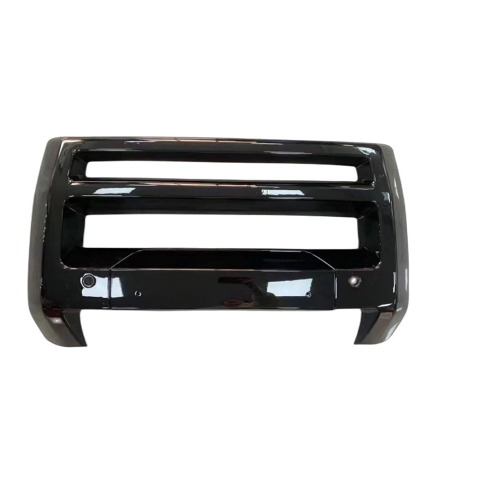 DDGHAE Auto Vorderen Stoßfänger Kompatibel for Land Rover Defender 90 110 2020 2021 2022 2023 ABS Diffusor Spoiler Protector Schutz Skid Platte(ABS bright black) von DDGHAE