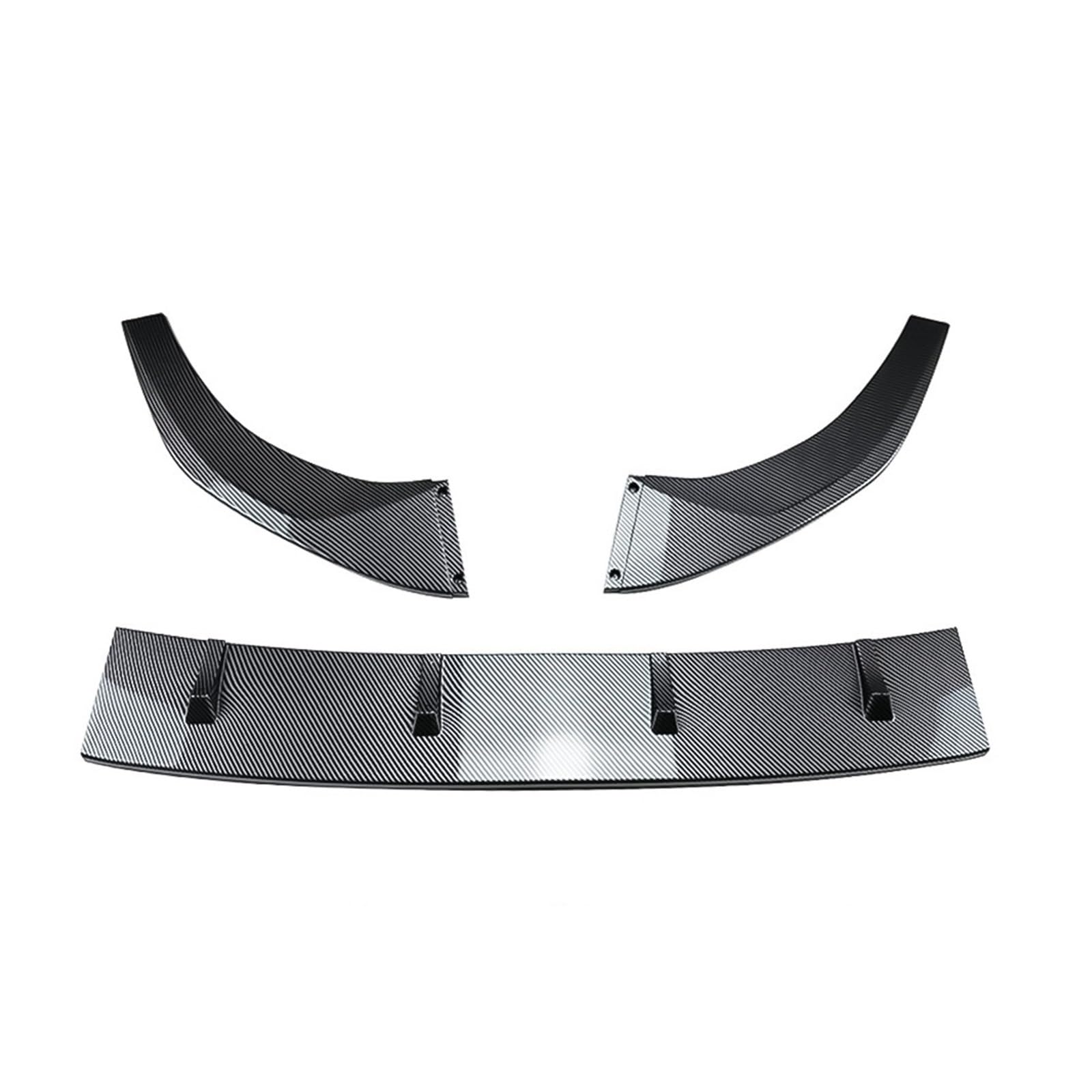 DDGHAE Auto Vorderen Stoßfänger Kompatibel for VW Golf 8 MK8 GTI Rl 2020-2023 Lip Splitter Body Kit Spoiler Splitter Auto Zubehör(Carbon Look) von DDGHAE