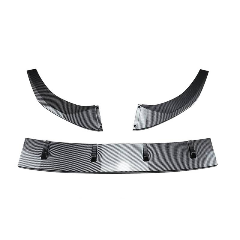 DDGHAE Auto Vorderen Stoßfänger Kompatibel for VW Golf 8 MK8 GTI Rl 2020-2023 Lip Splitter Body Kit Spoiler Splitter Auto Zubehör(Carbon Look) von DDGHAE