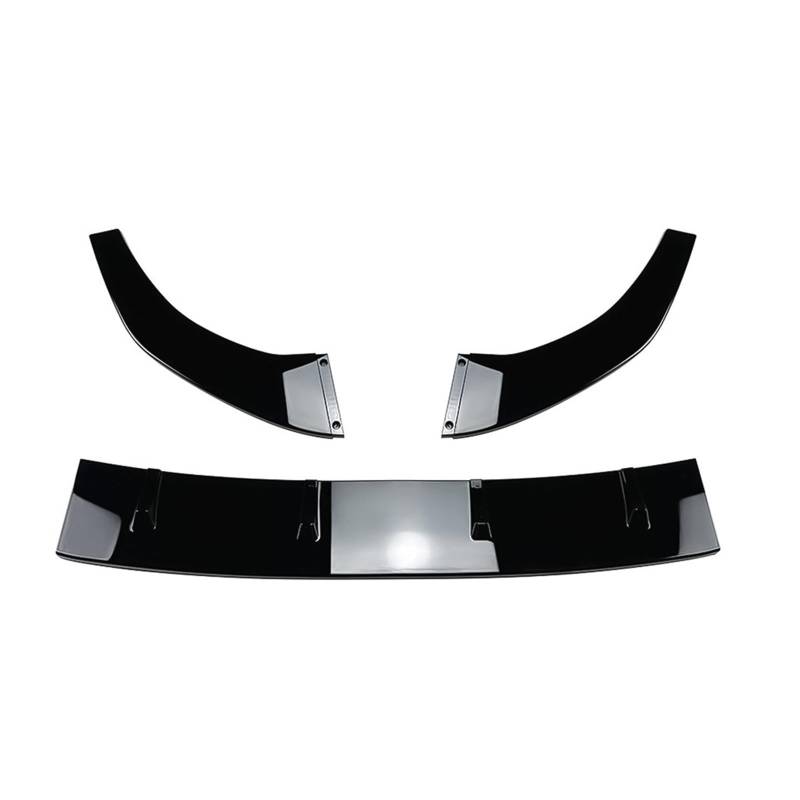 DDGHAE Auto Vorderen Stoßfänger Kompatibel for VW Golf 8 MK8 GTI Rl 2020-2023 Lip Splitter Body Kit Spoiler Splitter Auto Zubehör(Glossy Black) von DDGHAE