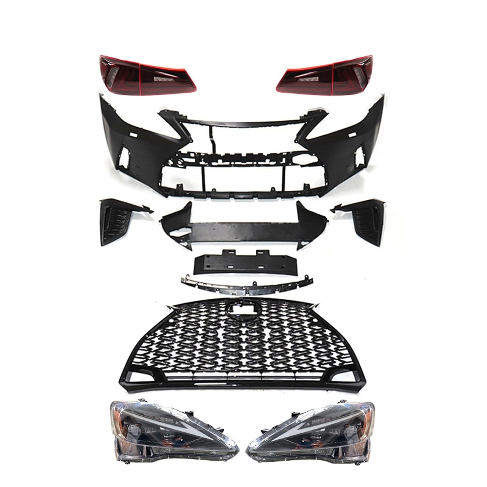 DDGHAE Auto vorne hinten Stoßstange kompatibel for Lexus IS250 Scheinwerfer 2006–2012 IS300 IS350 IS Body Kit Rücklicht, Bodykit Kühlergrill Stoßstange DDGHAE Auto vorne hinten Stoßstange kompatibel for Lexus IS250 Scheinwerfer 2006–2012 IS300 IS350 IS Body Kit Rücklicht, Bodykit Kühlergrill Stoßstange von DDGHAE