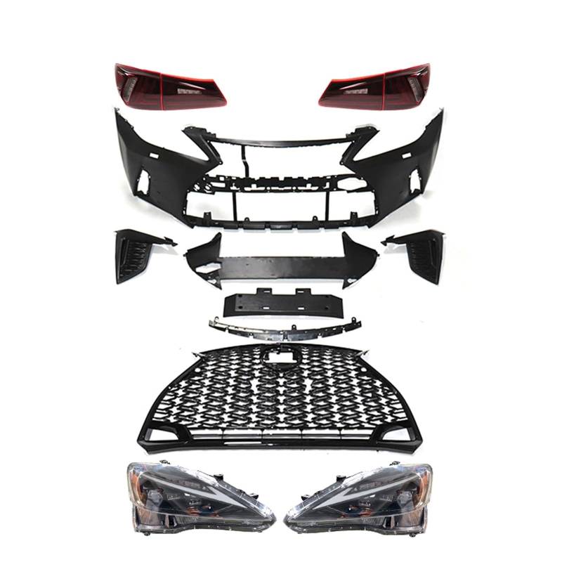 DDGHAE Auto vorne hinten Stoßstange kompatibel for Lexus IS250 Scheinwerfer 2006–2012 IS300 IS350 IS Body Kit Rücklicht, Bodykit Kühlergrill Stoßstange von DDGHAE
