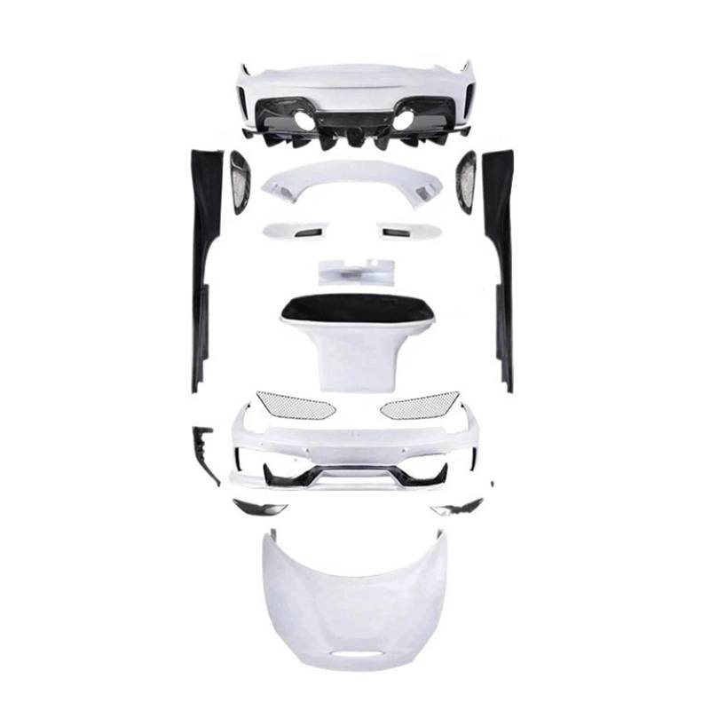 DDGHAE Bodykit for vordere und hintere Stoßstange, kompatibel mit der Modifikation des Ferrari 488, Pista Large Surround 488 aus Kohlefaser, Motorhauben-Seitenschweller und Heck von DDGHAE