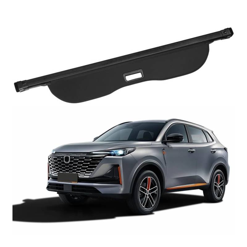 DDGHAE Einziehbare Gepäckraumabdeckung for das Auto, kompatibel mit Changan CS35/CS55/CS75 Plus, Kofferraumabdeckung, Sicherheitsvorhang(CS35 Plus) von DDGHAE