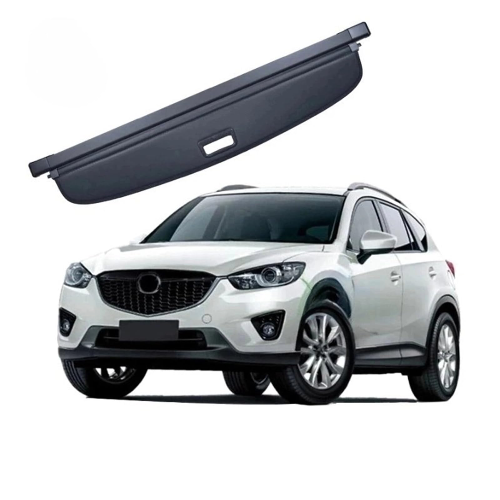 DDGHAE Einziehbare Laderaumabdeckung, kompatibel mit Mazda CX-5 CX5 2013 2014 2015 2016 2017 2018 2019 2020. Innenraum-Laderaumabdeckung, Sicherheitsvorhang(2017-2020) von DDGHAE