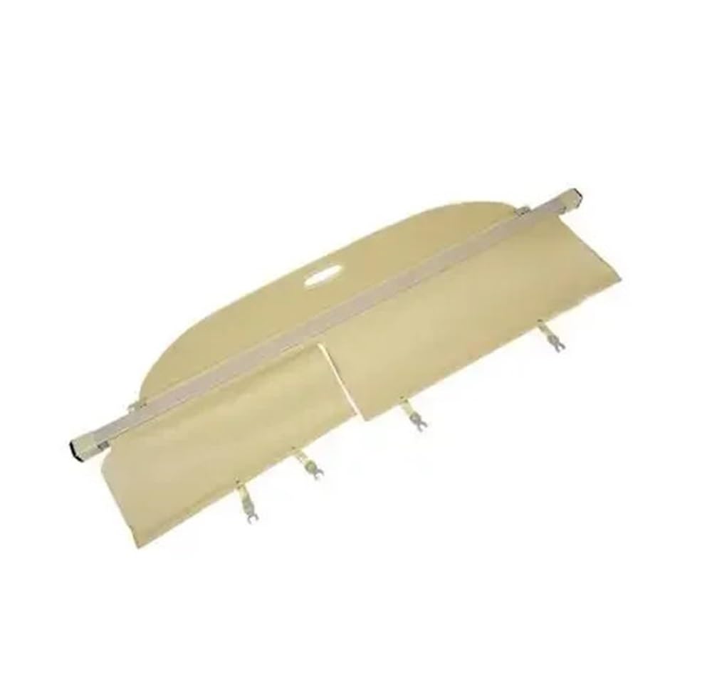 DDGHAE Einziehbare Laderaumabdeckung for das Auto, kompatibel mit Ford Edge 2016 2017 2018 2019 2020 2021 2022 2023 2024, Sonnenschutz, Vorhang, Trennwand, Sichtschutz, Sicherheitszubehör(Beige1) von DDGHAE