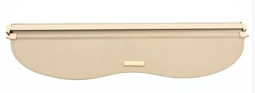 DDGHAE Einziehbare Laderaumabdeckung for das Auto, kompatibel mit Infiniti JX35 2011 2012 2013, Sonnenschutzvorhang, Trennwand, Sichtschutz, Sicherheitszubehör, Laderaumabdeckung(Leather Beige) von DDGHAE