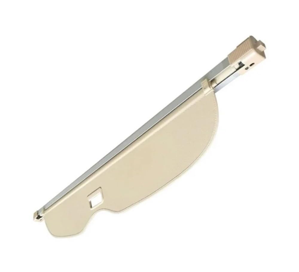 DDGHAE Einziehbare Laderaumabdeckung for das Auto, kompatibel mit Jeep Grand Cherokee 2017–2022, Sonnenschutzvorhang, Trennwand, Sichtschutz, Sicherheitszubehör, Laderaumabdeckung(Beige1) von DDGHAE
