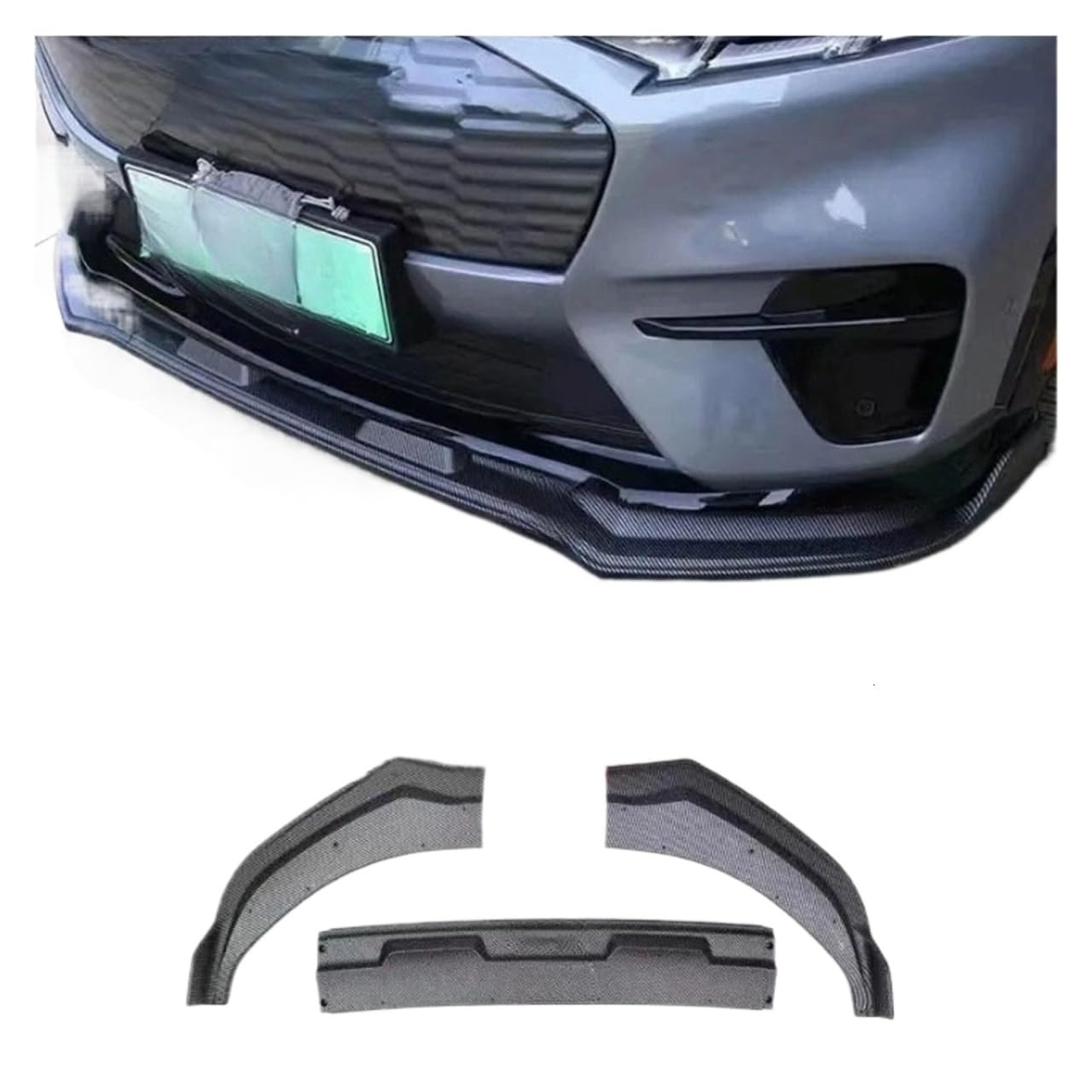 DDGHAE Ersatz for die vordere Stoßstange, kompatibel mit Mustang Mach-E, modifizierte Frontlippenstange, elektrische Pferdesport-Frontschaufel, umgeben von Upgrade for Außenzubehör(Tx4001) von DDGHAE