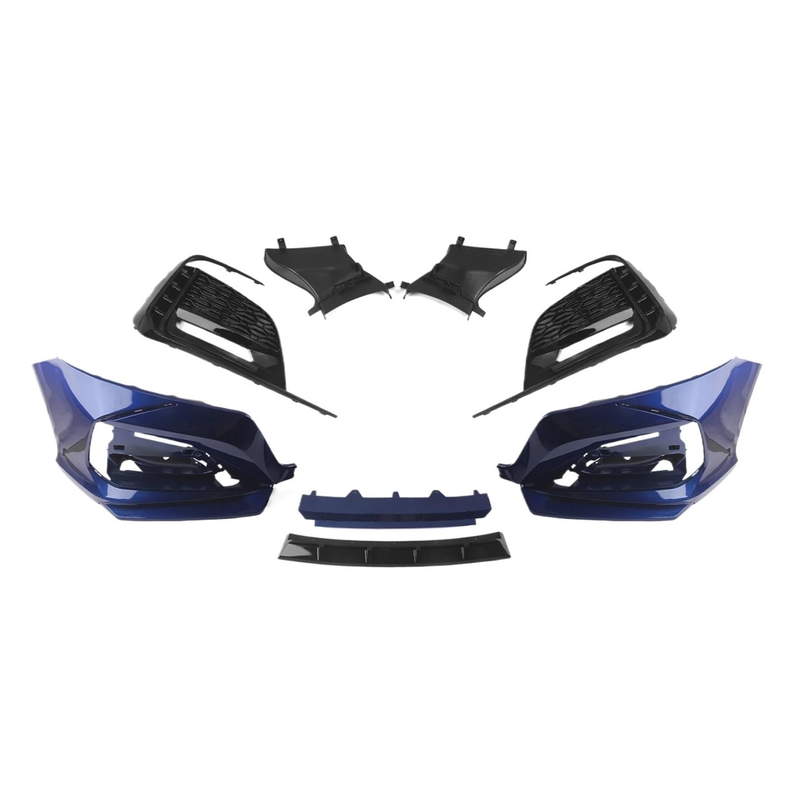 DDGHAE Frontstoßstange Kompatibel for Accord 10th 2018 2019 2020 2021 Abdeckung Surround Molding Trim Auto Gehäuse Ansaughaube Splitter Spoiler Kit(Blue) von DDGHAE