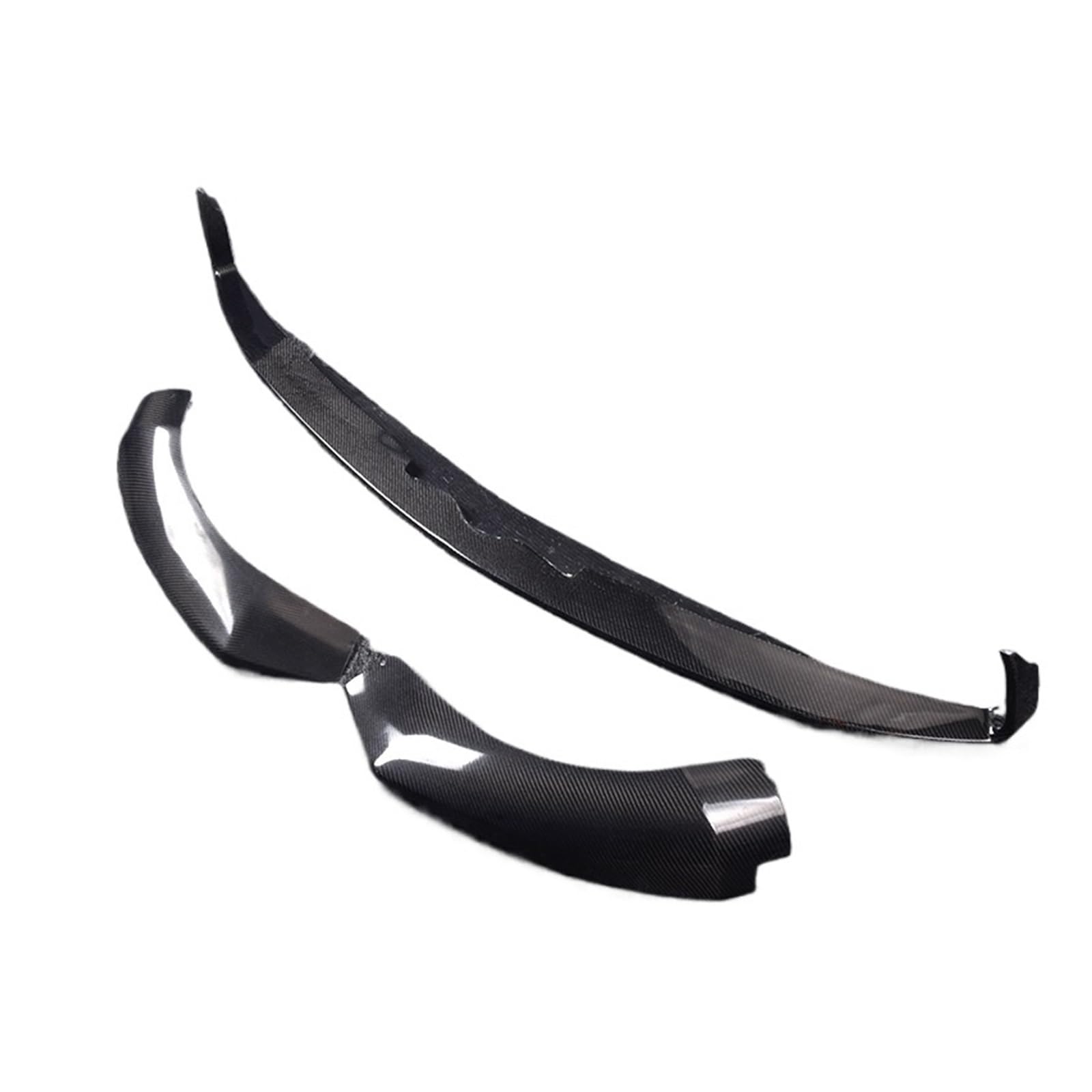 DDGHAE Frontstoßstange Kompatibel for Alfa Romeo Stelvio 2017 2018 2019 2020 2021 2022 Auto Carbon Fiber Fallschirmschutzvorrichtung, Der Frontdiffusor(Carbon Fiber look) von DDGHAE