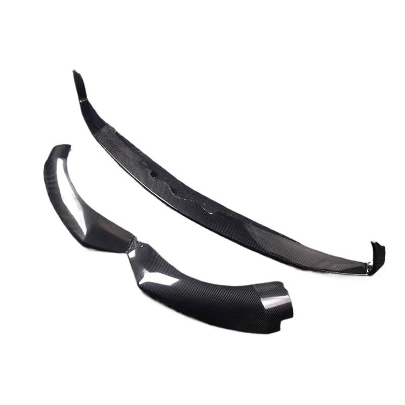 DDGHAE Frontstoßstange Kompatibel for Alfa Romeo Stelvio 2017 2018 2019 2020 2021 2022 Auto Carbon Fiber Fallschirmschutzvorrichtung, Der Frontdiffusor(Carbon Fiber look) von DDGHAE