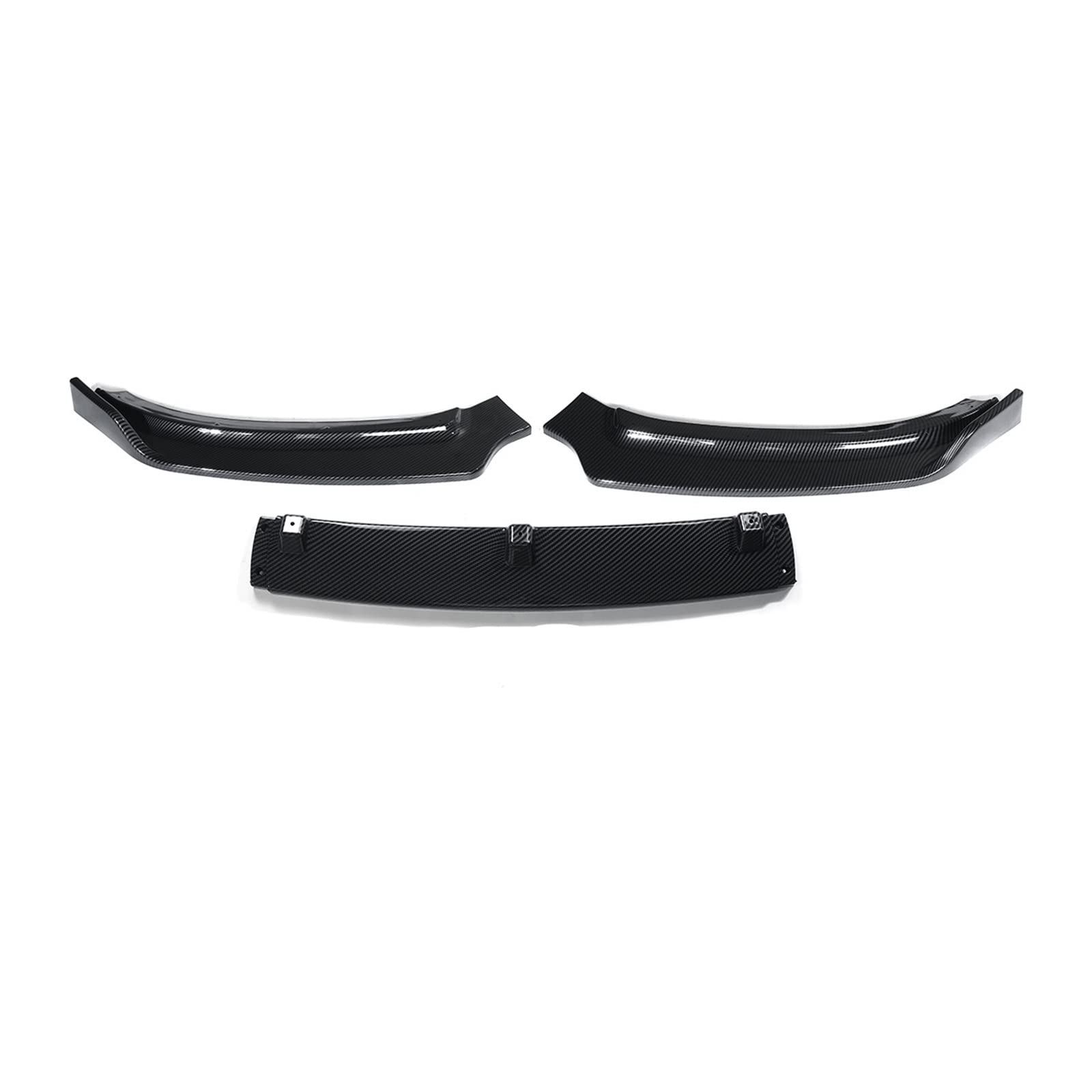 DDGHAE Frontstoßstange Kompatibel for Audi A4 B8.5 2013-2016 Autozubehör, Lippenspoiler Seitensplitter Canards Deflektor Diffusor Body Kit Guards(Carbon Fiber Look) von DDGHAE
