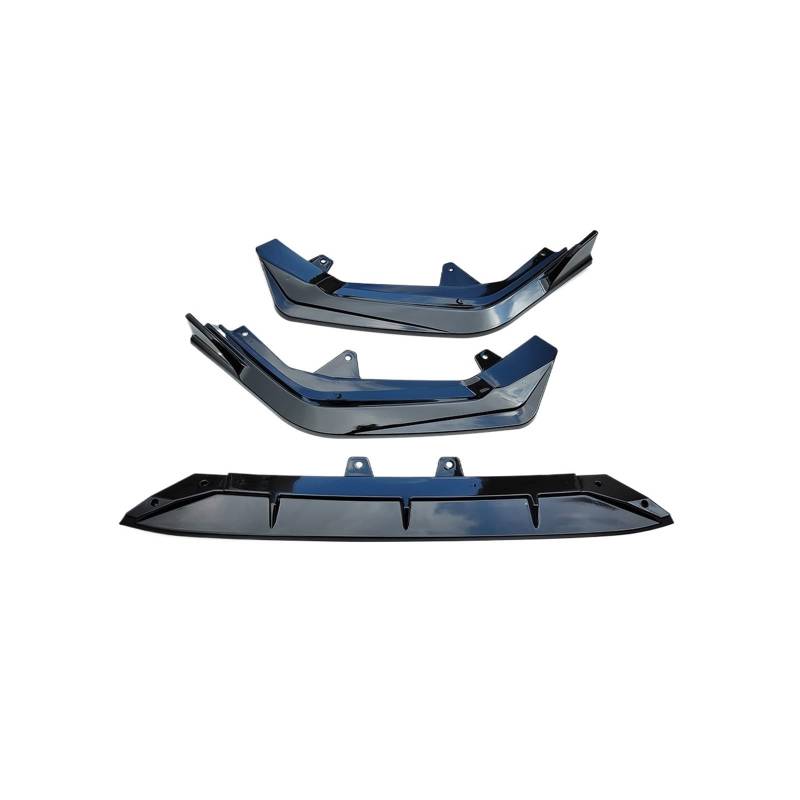 DDGHAE Frontstoßstange Kompatibel for Civic 11. 2022 2023 4DR Limousine Lip Spoiler Seitensplitter Body Kit Deflektorabdeckung Schutz Autozubehör(Glossy Black) von DDGHAE