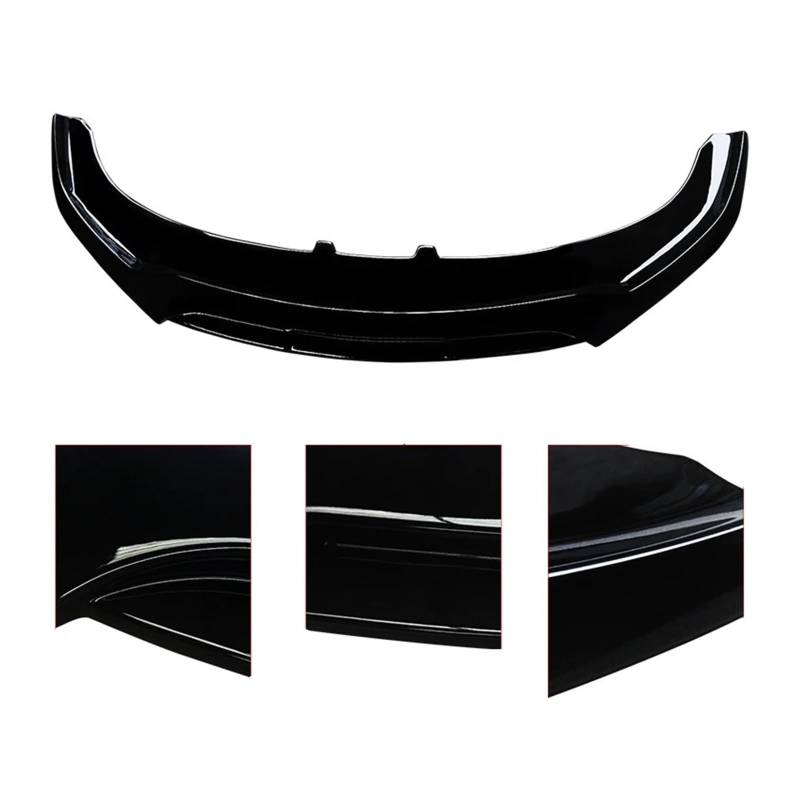 DDGHAE Frontstoßstange Kompatibel for Dodge Charger 2019-2022 Widebody Lip Splitter Stoßstange Körper Spoiler, Frontlippe(Gloss Black) von DDGHAE