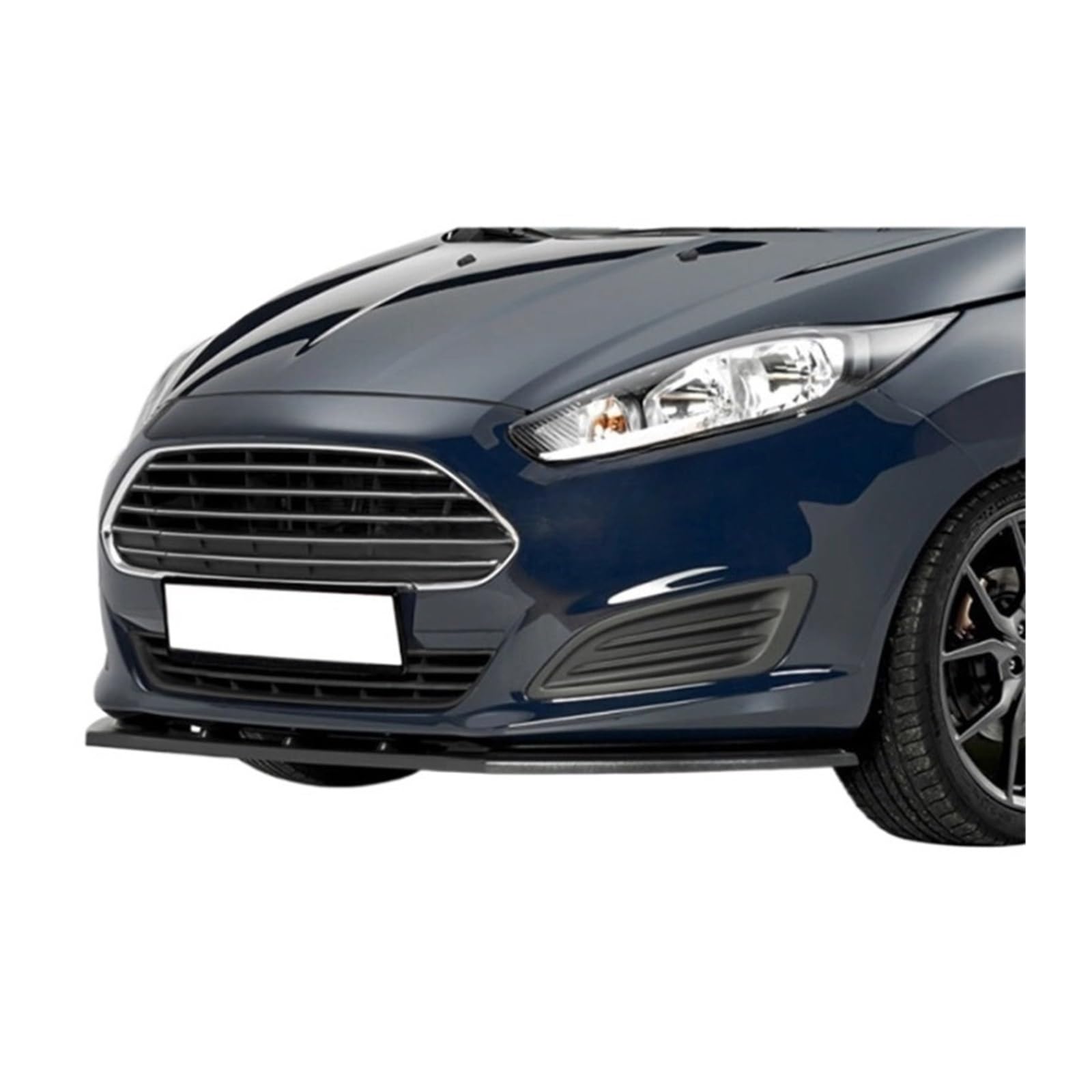 DDGHAE Frontstoßstange Kompatibel for Fiesta-Anbaulippenmodelle 2013 2014 2015 2016 2017 Klavierlack Schwarz Auto-Styling-Diffusor Universalspoiler von DDGHAE
