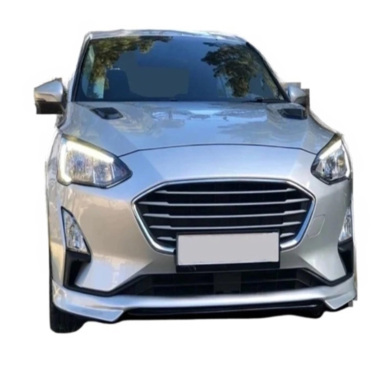 DDGHAE Frontstoßstange Kompatibel for Focus 4 2019-2022 Custom Style Lippe Frontstoßstange Rock Abs Kunststoff(Unpainted) von DDGHAE