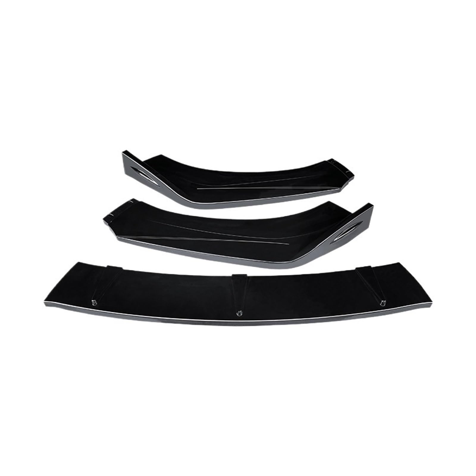 DDGHAE Frontstoßstange Kompatibel for Focus ST 2014 18 19 2021.3 Stück Autozubehör Splitter Lip Diffusor Spoiler Body Kit Schutzabdeckung(Gloss Black) von DDGHAE