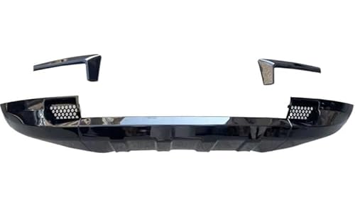 DDGHAE Frontstoßstange Kompatibel for Land Rover Defender 90/110 2020 2021 2022 2023 ABS Schwarz Lippe Wind Messer Spoiler Schutz Abdeckung(Lip and Wind Knife) von DDGHAE