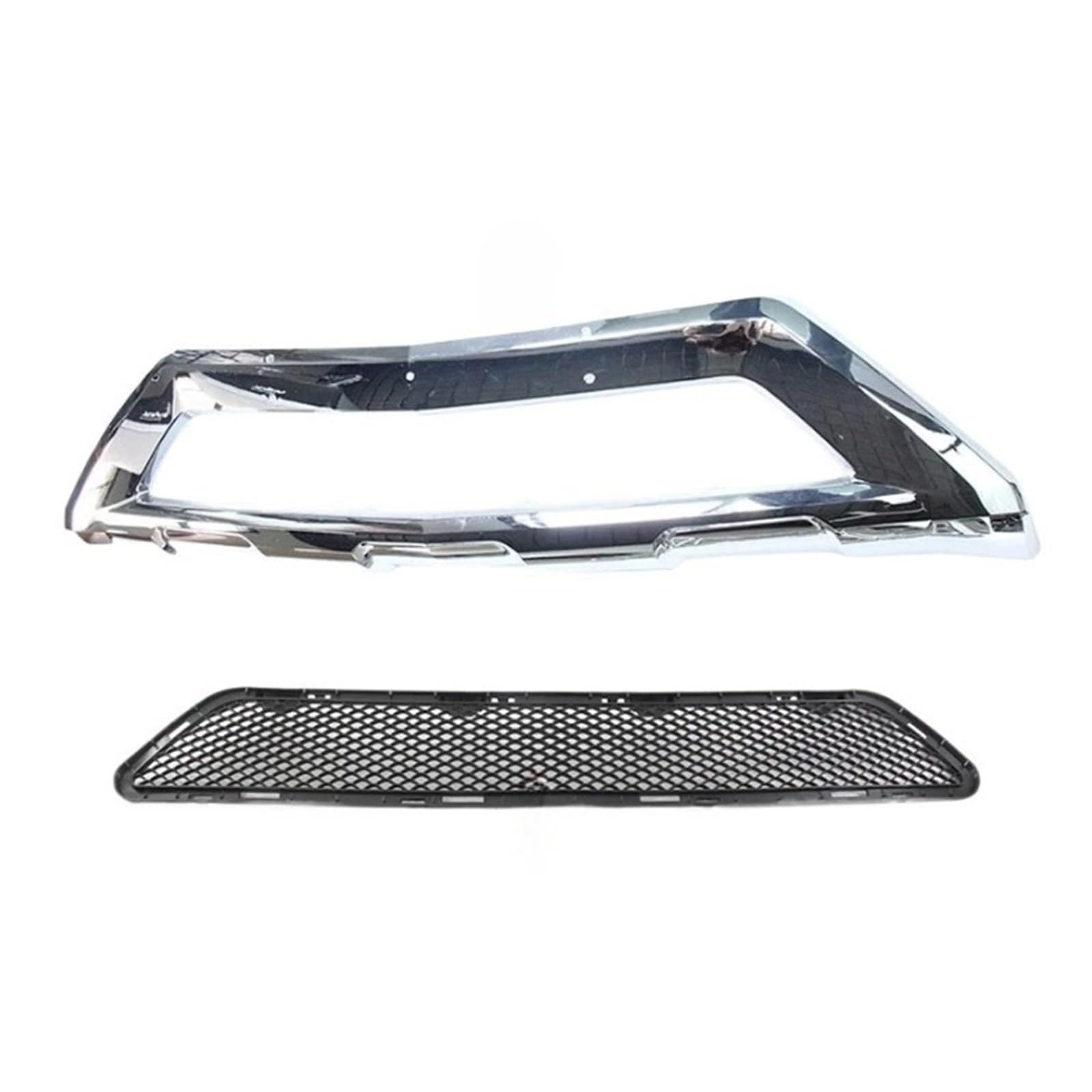 DDGHAE Frontstoßstange Kompatibel for Mercedes Benz GLK X204 W204 GLK350 GLK250 GLK300 A2048852022 A2048852722 Chrome Trim Grille Spoiler Diffusoren(Chrome And grill) von DDGHAE