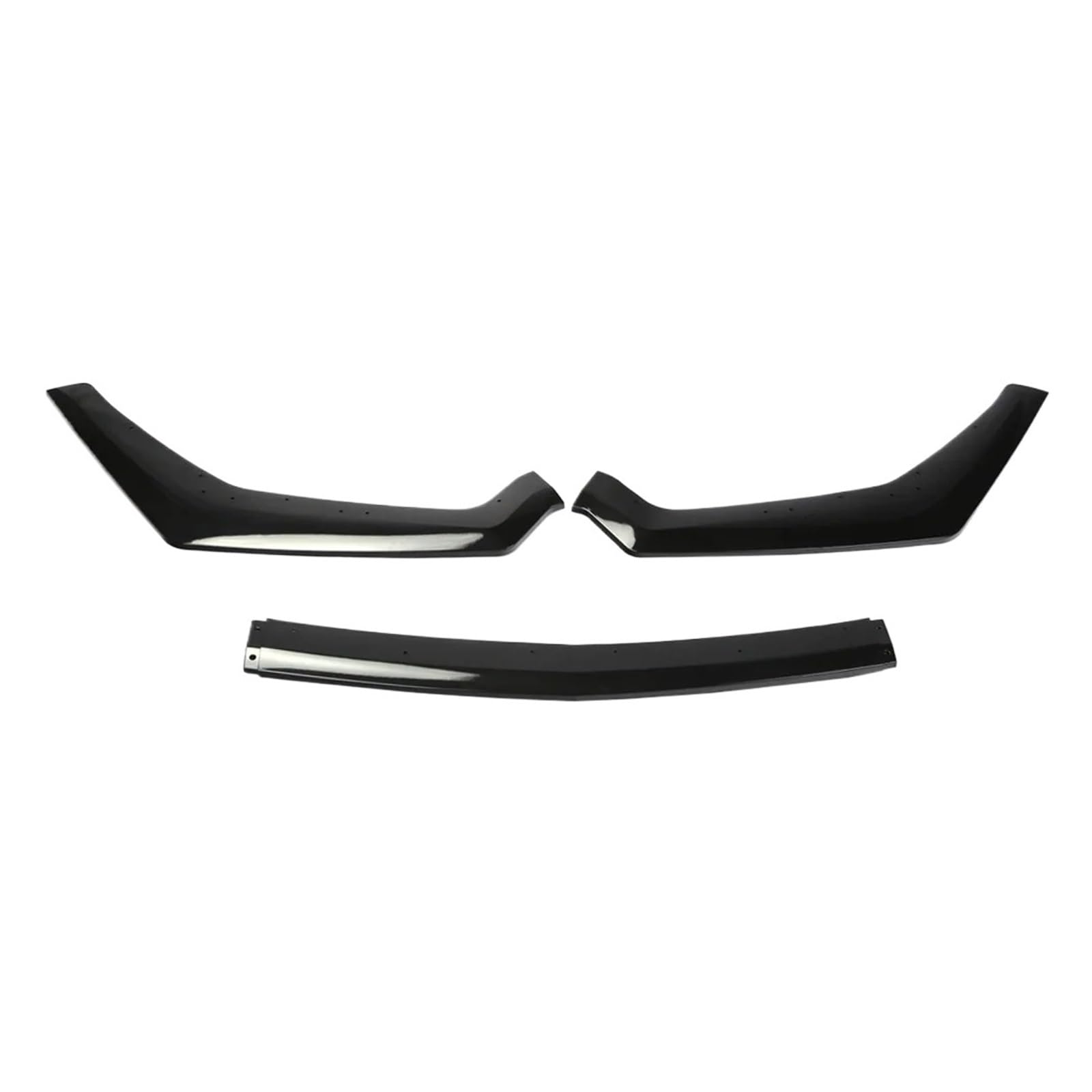 DDGHAE Frontstoßstange Kompatibel for Mustang GT 2018 2019 2020 2021 Lip Spoiler Seite Splitter Deflektor Körper Kit Wachen Auto Zubehör(Glossy Black) von DDGHAE