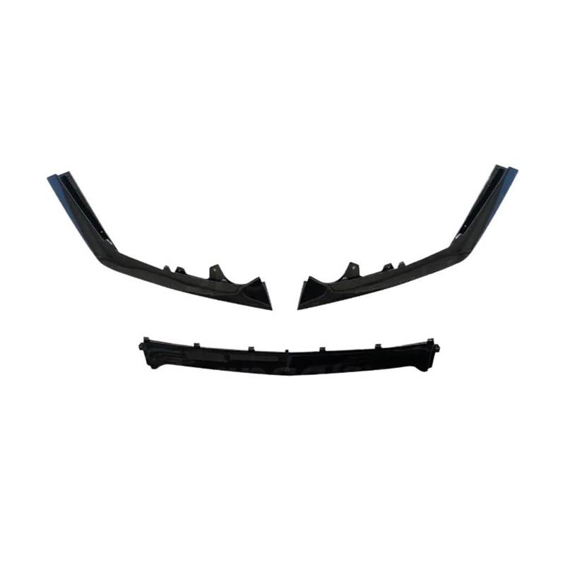 DDGHAE Frontstoßstange Kompatibel for Mustang GT500 Stil Stoßstange Spoiler Winglet Glänzend Schwarz Carbon.3Pcs Splitter Lip Ecke(Carbon Fiber Look) von DDGHAE