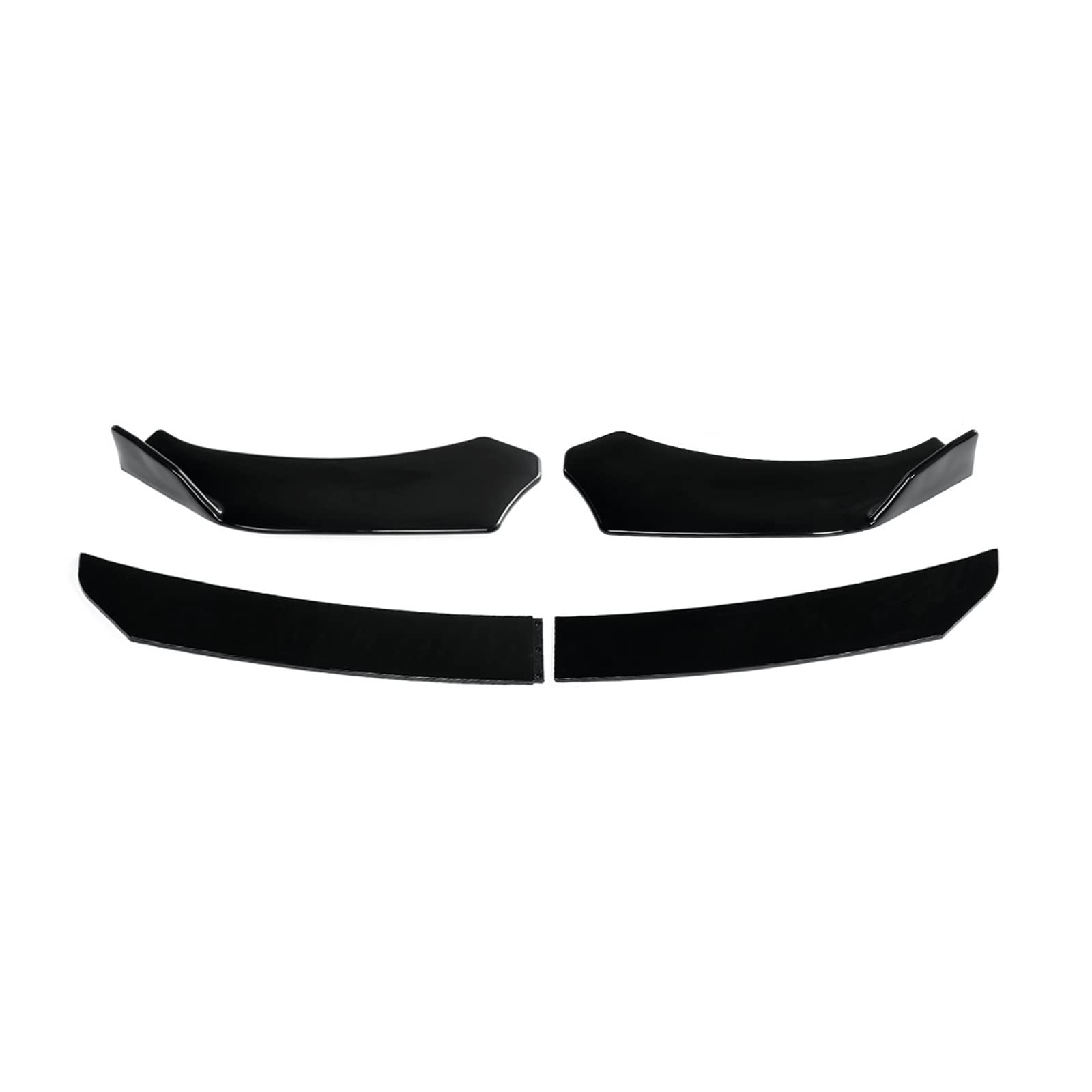 DDGHAE Frontstoßstange Kompatibel for VW CC Arteon Lip Side Spoiler Splitter Kinn Body Kit W/Stützstange Autozubehör(Glossy Black) von DDGHAE