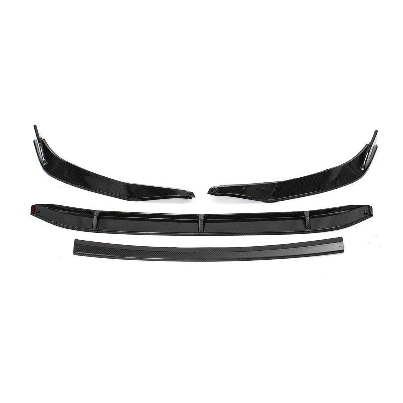 DDGHAE Frontstoßstange Kompatibel for VW Jetta MK7 2019-2021 Lip Side Splitter Body Kit Deflektor Spoiler Guard Schwarzes Autozubehör, 4 STÜCKE(Carbon Fiber Look) von DDGHAE