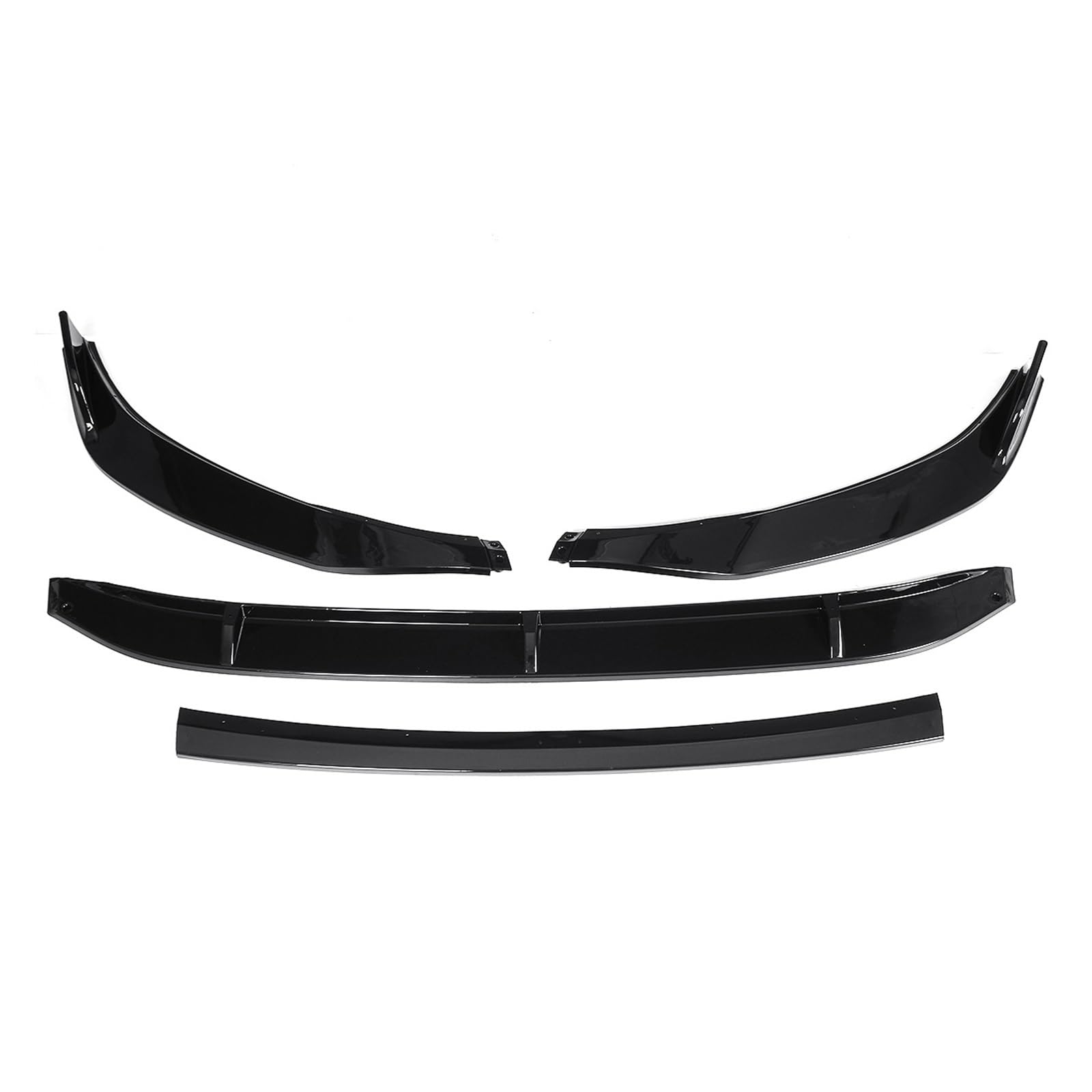 DDGHAE Frontstoßstange Kompatibel for VW Jetta MK7 2019-2021 Lip Side Splitter Body Kit Deflektor Spoiler Guard Schwarzes Autozubehör, 4 STÜCKE(Gloss Black) von DDGHAE