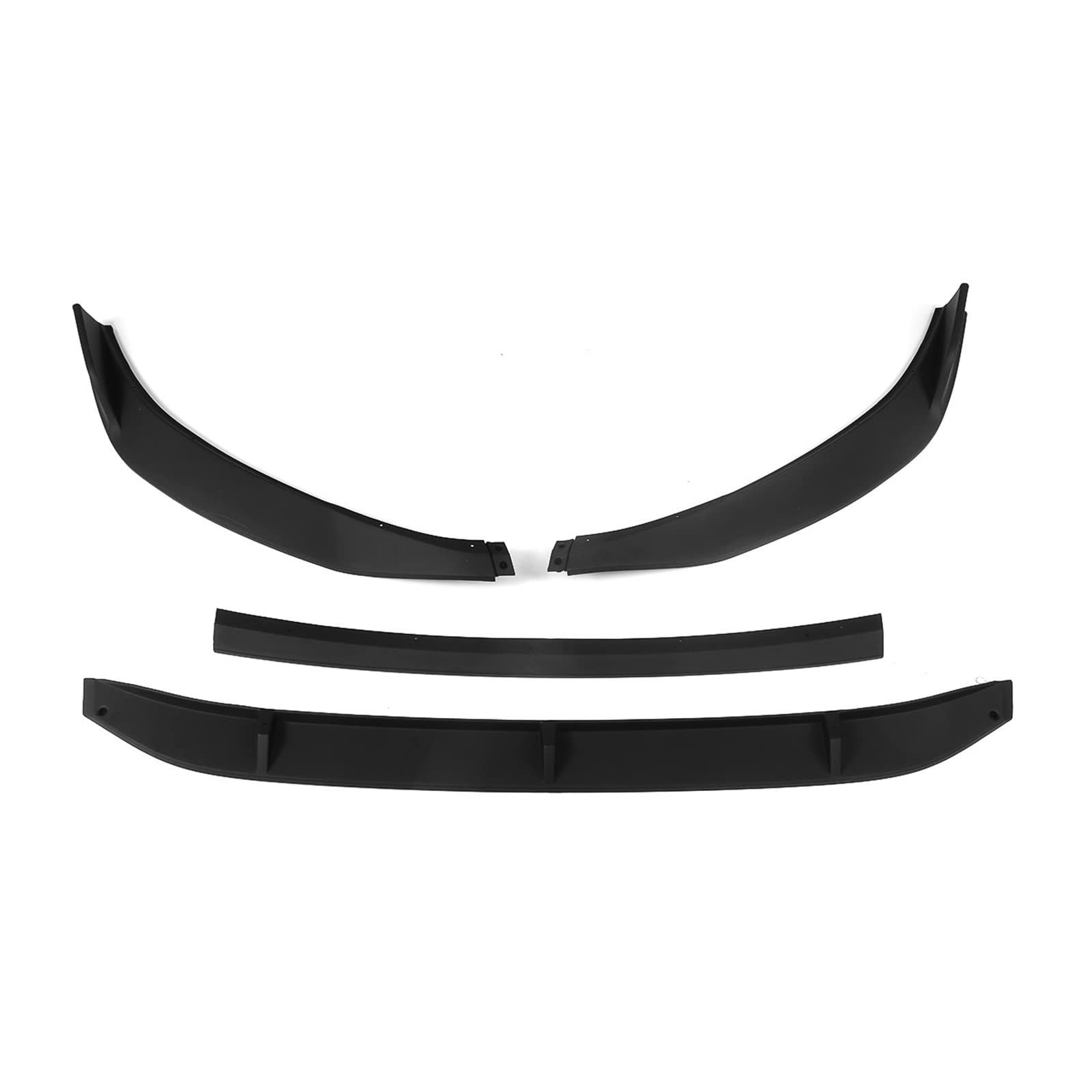 DDGHAE Frontstoßstange Kompatibel for VW Jetta MK7 2019-2021 Lip Side Splitter Body Kit Deflektor Spoiler Guard Schwarzes Autozubehör, 4 STÜCKE(Matte Black) von DDGHAE