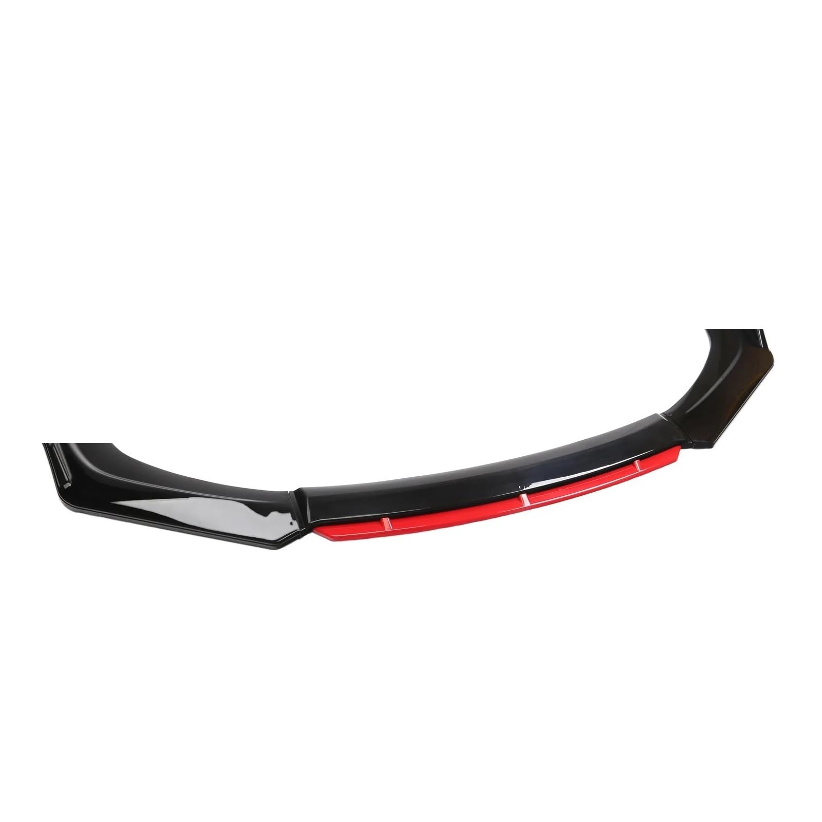 DDGHAE Frontstoßstange Kompatibel for VW POLO MK6 2015-2021 Lip Side Splitter Diffusor Body Kit Spoiler Guards(Black Red) von DDGHAE