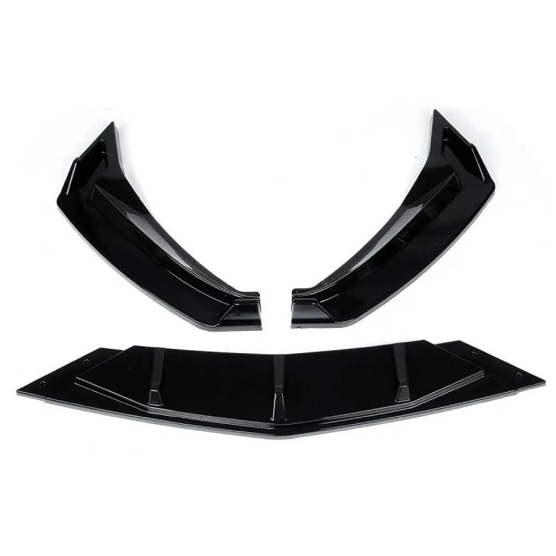 DDGHAE Frontstoßstange Kompatibel for VW Passat B8 2017-2019 Autozubehör, 3-teiliges schwarzes Lip-Unterkörper-Kit Spoiler-Splitter-Schutz(Glossy Black) von DDGHAE