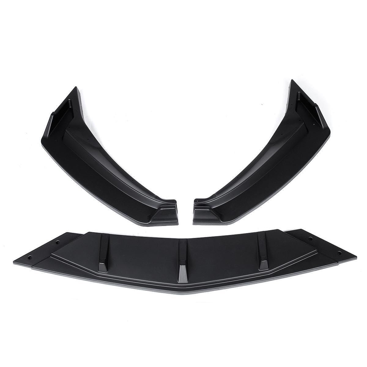 DDGHAE Frontstoßstange Kompatibel for VW Passat B8 2017-2019 Autozubehör, 3-teiliges schwarzes Lip-Unterkörper-Kit Spoiler-Splitter-Schutz(Matte Black) von DDGHAE