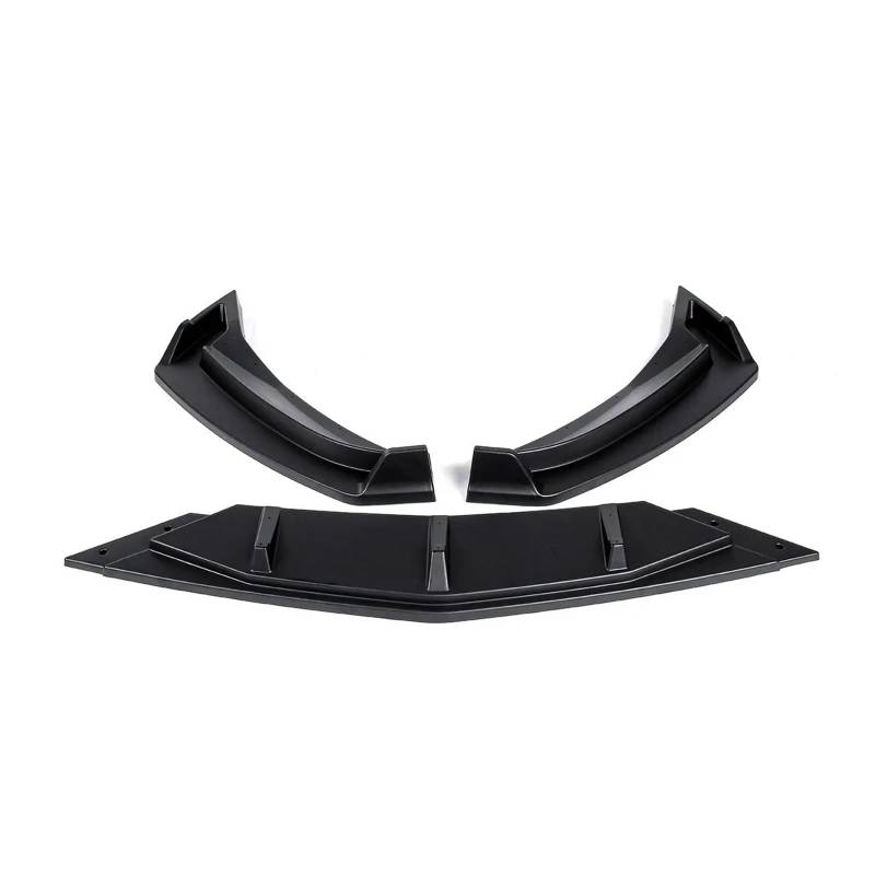 DDGHAE Frontstoßstange Kompatibel for VW Passat B8 2020 UP Autozubehör, 3 STÜCKE Lippenspoiler Seitensplitter Body Kit Schutzdeflektor(Matte Black) von DDGHAE