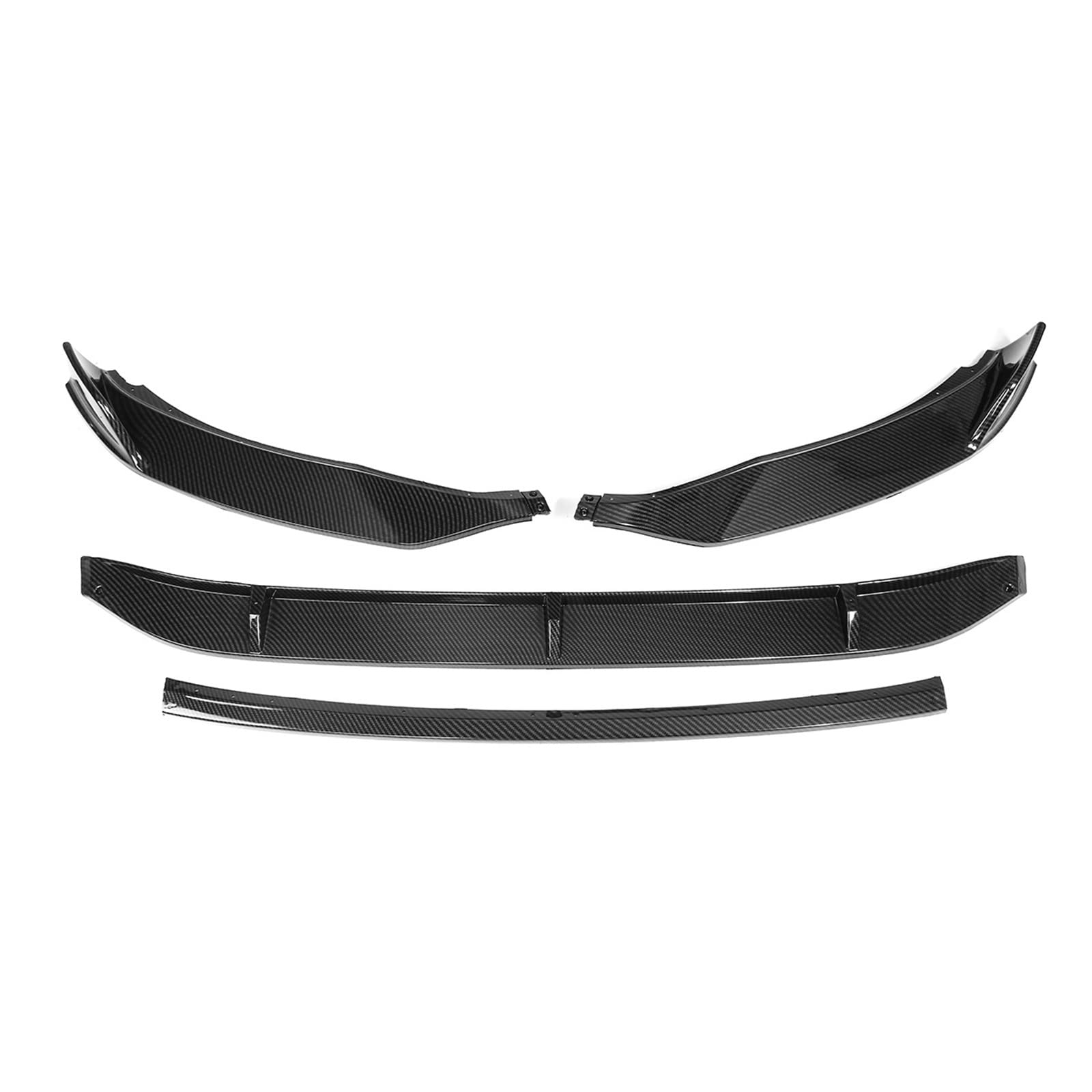 DDGHAE Frontstoßstange Kompatibel for VW Passat Variant 2017-2018 Autozubehör, B8 Lip Side Splitter Spoiler Body Kit Guards Protector(Carbon Fiber Look) von DDGHAE