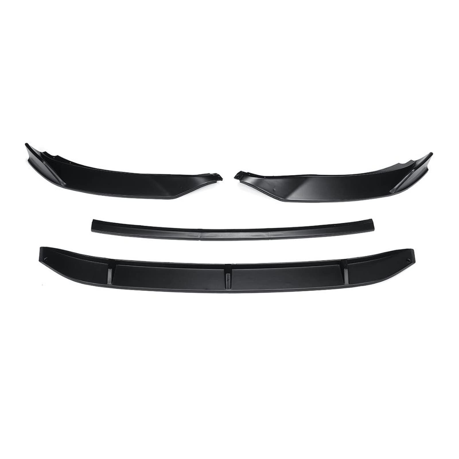 DDGHAE Frontstoßstange Kompatibel for VW Passat Variant 2017-2018 Autozubehör, B8 Lip Side Splitter Spoiler Body Kit Guards Protector(Matte Black) von DDGHAE