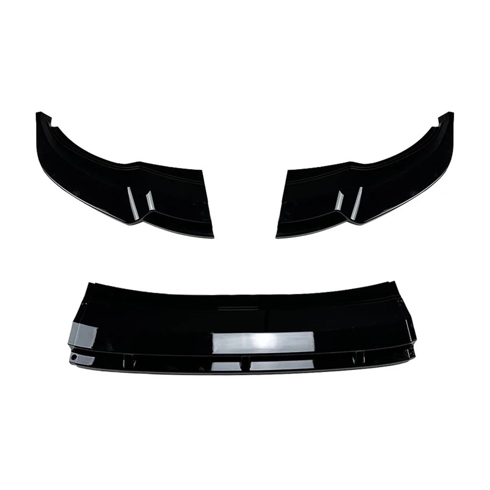 DDGHAE Frontstoßstange Kompatibel for VW Tiguan RL 2021 2022 2023+ ABS Schwarz glänzend Auto-Modifikationskits, Diffusor-Spoiler-Splitter, 3-teilig(Gloss Black) von DDGHAE