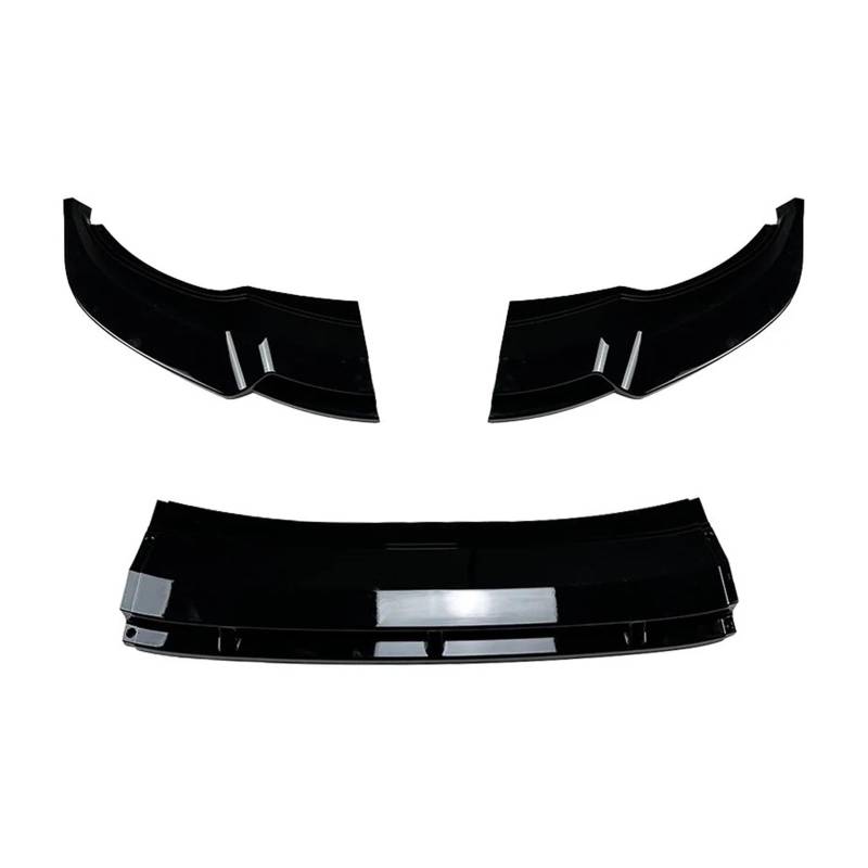 DDGHAE Frontstoßstange Kompatibel for VW Tiguan RL 2021 2022 2023+ ABS Schwarz glänzend Auto-Modifikationskits, Diffusor-Spoiler-Splitter, 3-teilig(Gloss Black) von DDGHAE