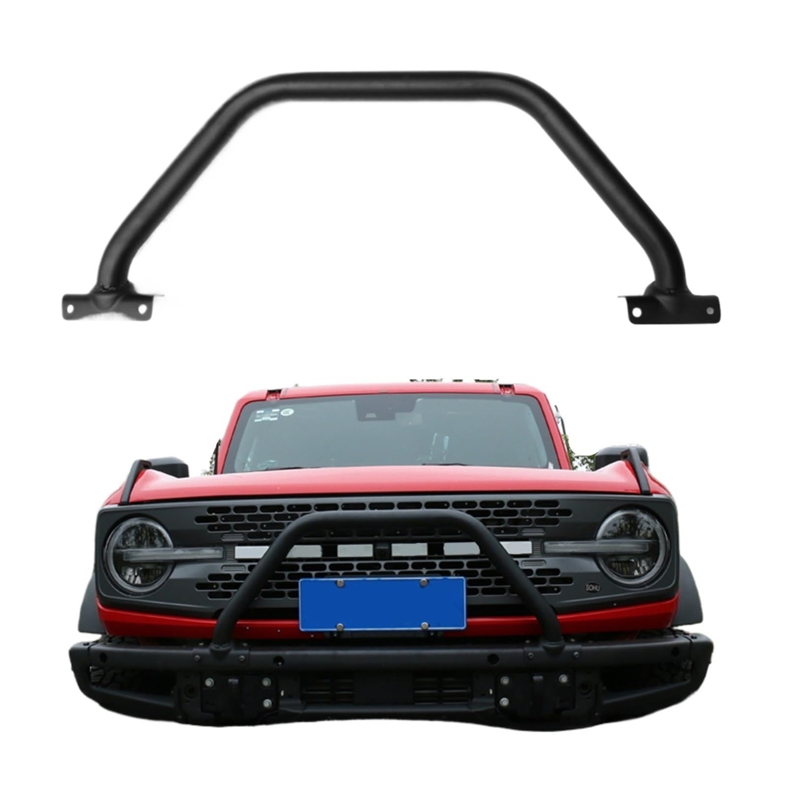 DDGHAE Frontstoßstange kompatibel for Bronco Safari Bar 2021 2022 2023 Schwarz, Modular DDGHAE Frontstoßstange kompatibel for Bronco Safari Bar 2021 2022 2023 Schwarz, Modular von DDGHAE