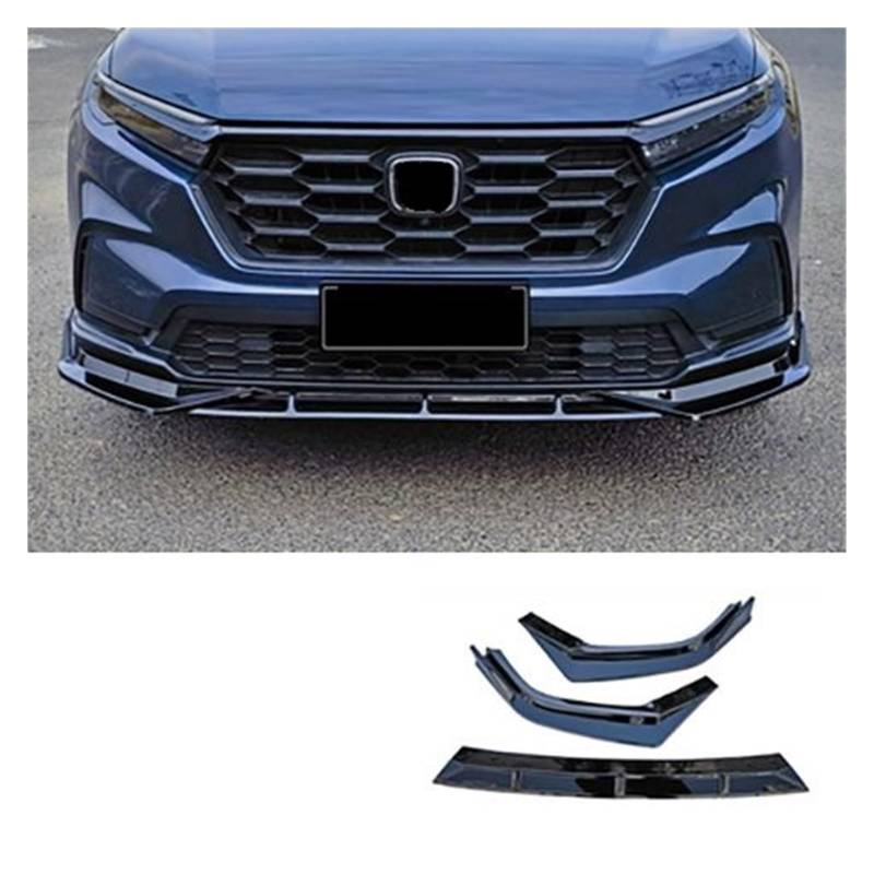 DDGHAE Frontstoßstange kompatibel for CR-V 2023 Up, schwarzer Lippenschutz um den Grill unter der Lippenabdeckung, Schaufelfarben-Schildverkleidung(2021 Bright black) von DDGHAE