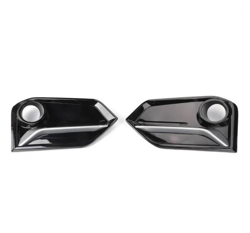 DDGHAE Frontstoßstange kompatibel for Civic FK7 Schrägheck 2021, dekorativer Kühlergrill, Nebelscheinwerfer(Black silver) von DDGHAE