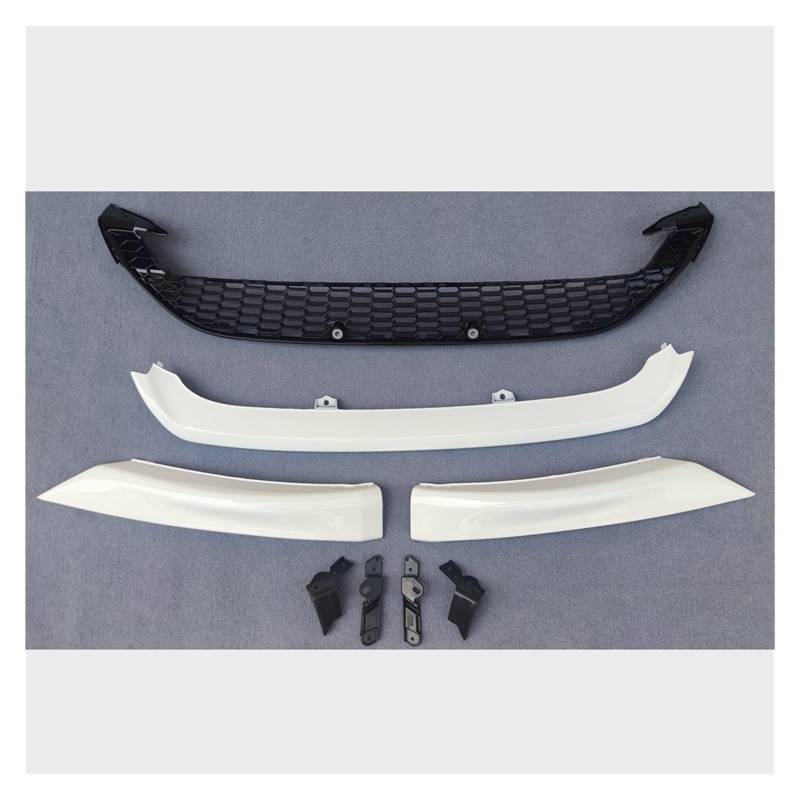 DDGHAE Frontstoßstange kompatibel for Focus 2015 2016 2017 2018, Lip Body Kit Spoiler Wing Weiß(Pearl White) von DDGHAE