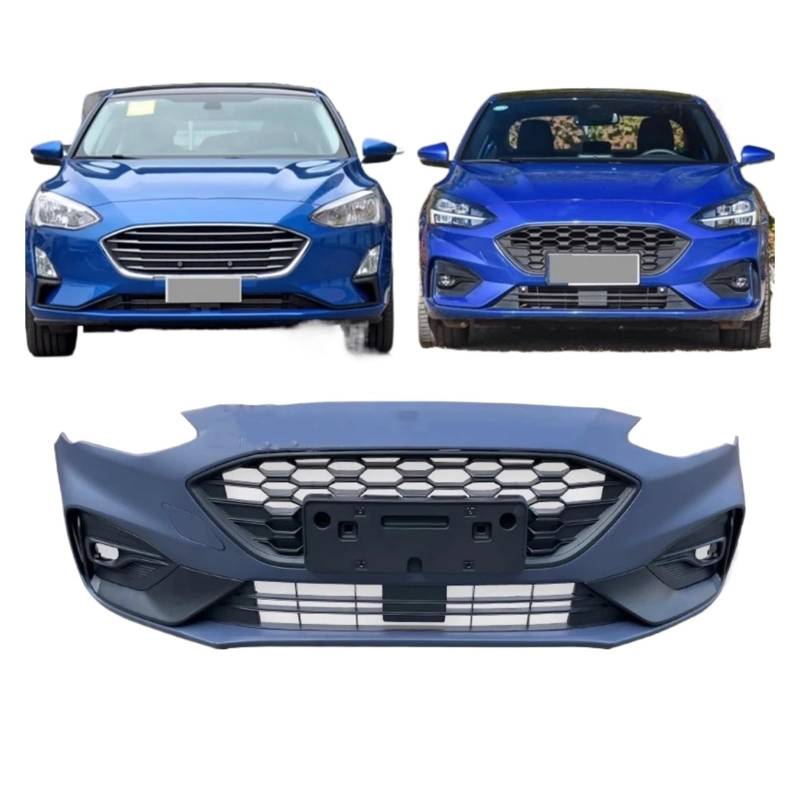 DDGHAE Frontstoßstange kompatibel for Focus 2019 2020 2021 Upgrade ST ST-Line Style Body Kit Grillmaske Autozubehör(1) von DDGHAE