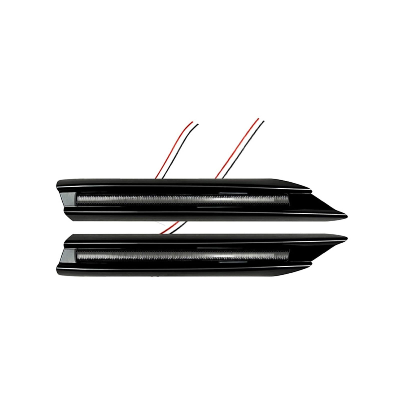 DDGHAE Frontstoßstange kompatibel for Mercedes-Benz C-Klasse W206 C200 C300 C43 AMG 2022+ Seitensplitterabdeckung Entlüftungsöffnung Tagfahrlicht Lampe(Running Light) von DDGHAE