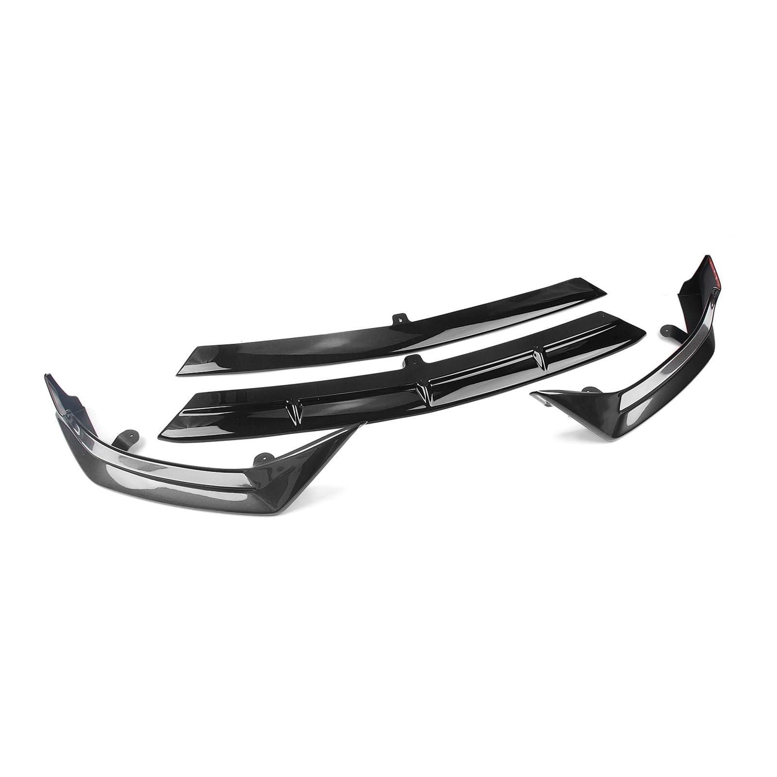 DDGHAE Frontstoßstange kompatibel for Mercedes Benz C-Klasse W206 Sport 2022–2023 C300, schwarz glänzende Spoilerlippe + Seitensplitter-Abdeckungssatz(GRAY) von DDGHAE