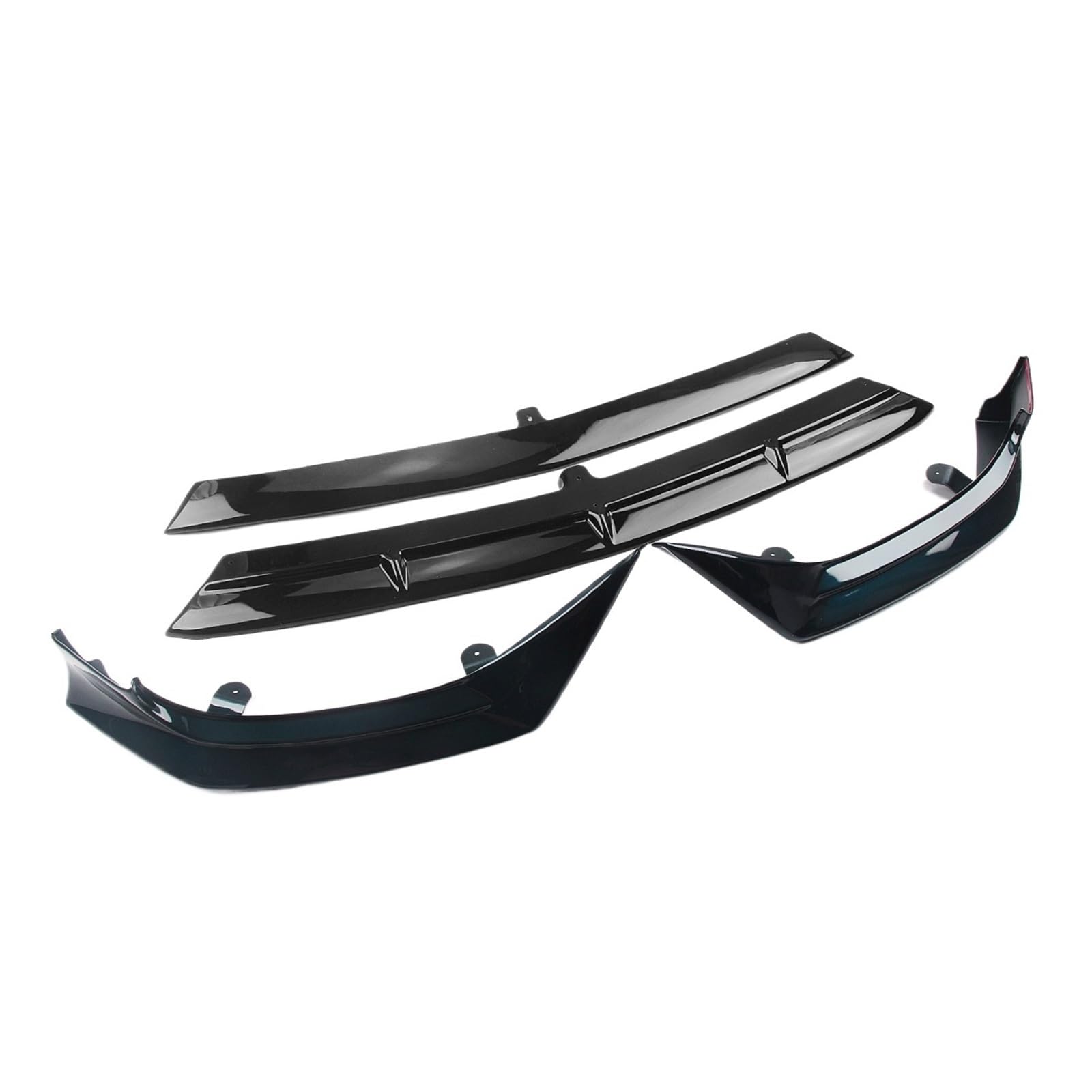 DDGHAE Frontstoßstange kompatibel for Mercedes Benz C-Klasse W206 Sport 2022–2023 C300, schwarz glänzende Spoilerlippe + Seitensplitter-Abdeckungssatz(Turquoise) von DDGHAE