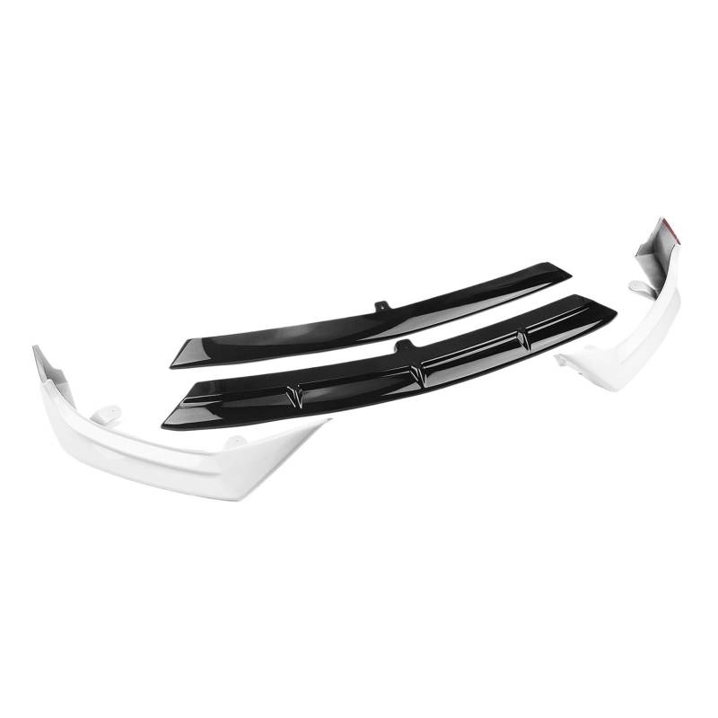 DDGHAE Frontstoßstange kompatibel for Mercedes Benz C-Klasse W206 Sport 2022–2023 C300, schwarz glänzende Spoilerlippe + Seitensplitter-Abdeckungssatz(WHITE) von DDGHAE